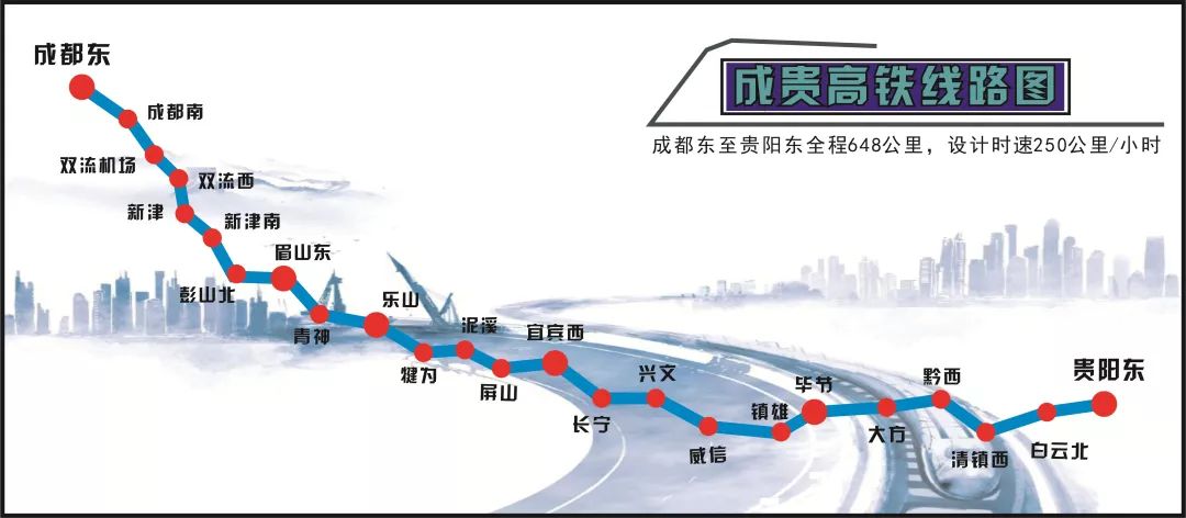 成貴高鐵將于2019年12月16日全線通車！